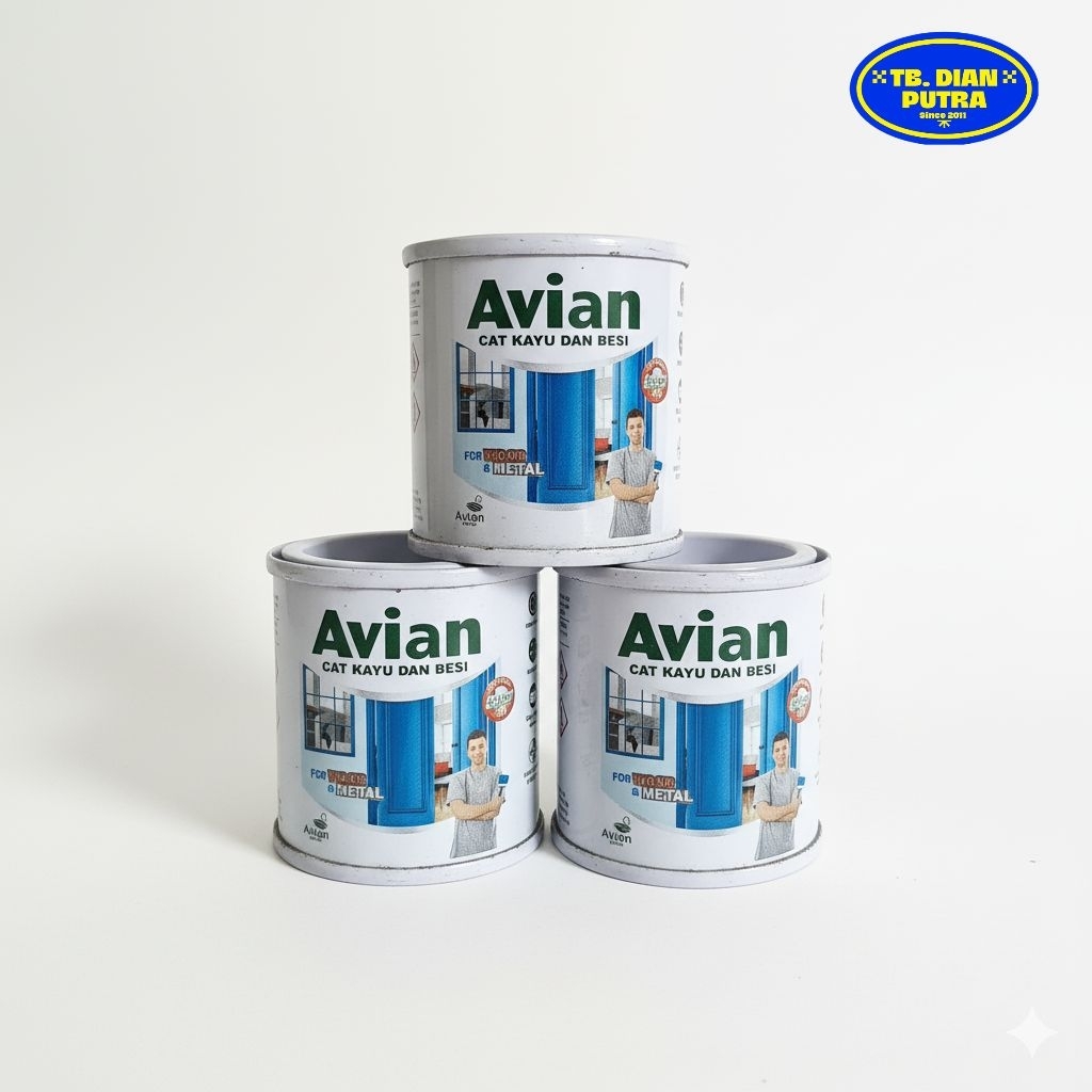 Cat Kayu dan Besi Merek Avian Ukuran Sedang (50cc)