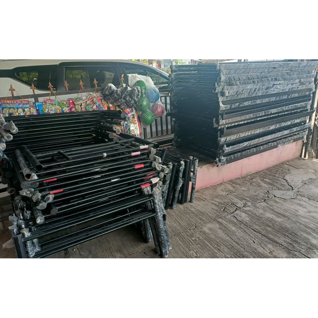 KASUR DAN RANJANG BESI SINGLE BED