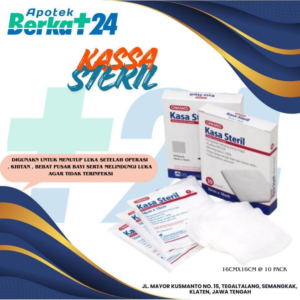 KASSA STERIL ONEMED 16x16 10pcs