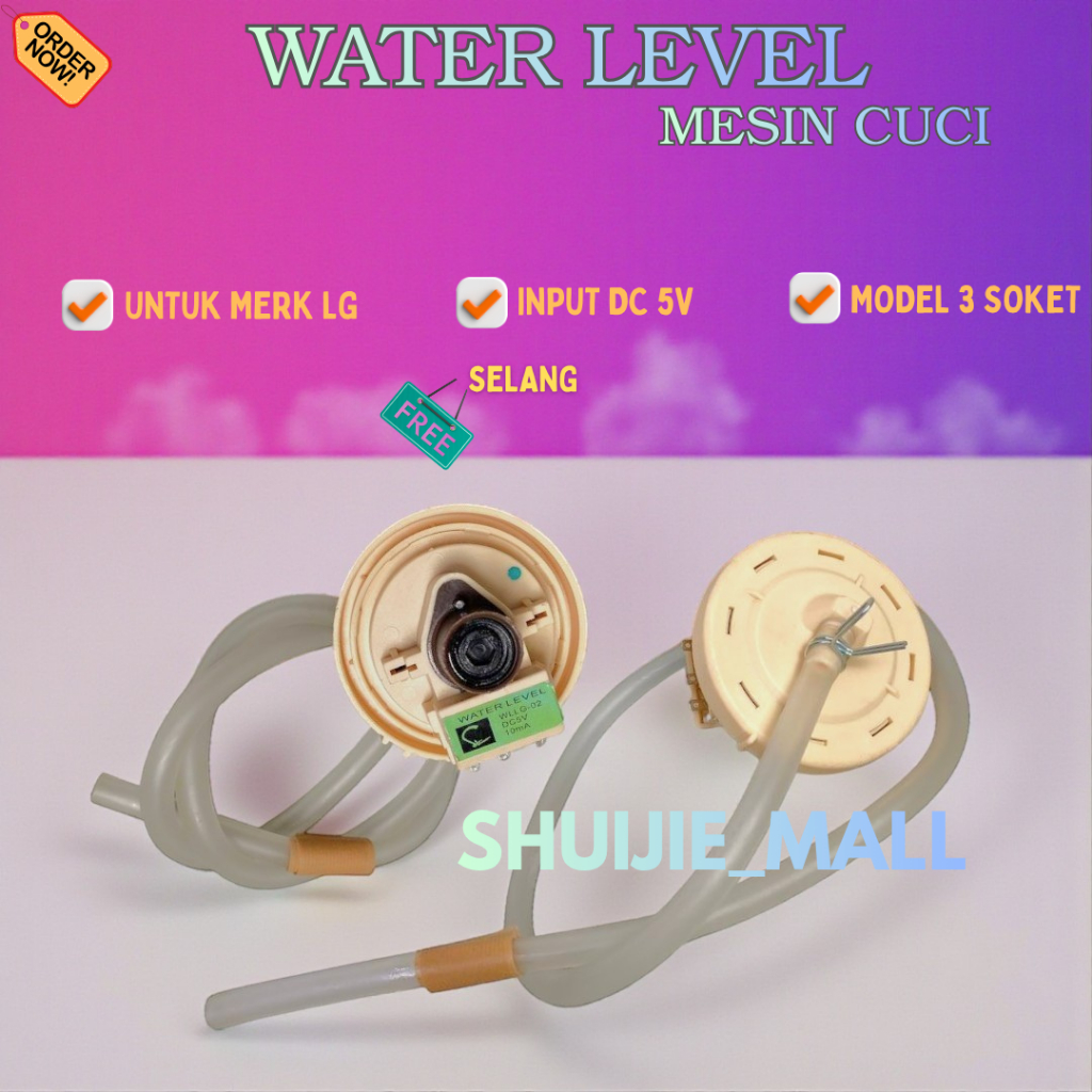 WLG WATER LEVEL MESIN CUCI LG / WATER LEVEL SENSOR MESIN CUCI LG / Water level mesin cuci LG 3 pin