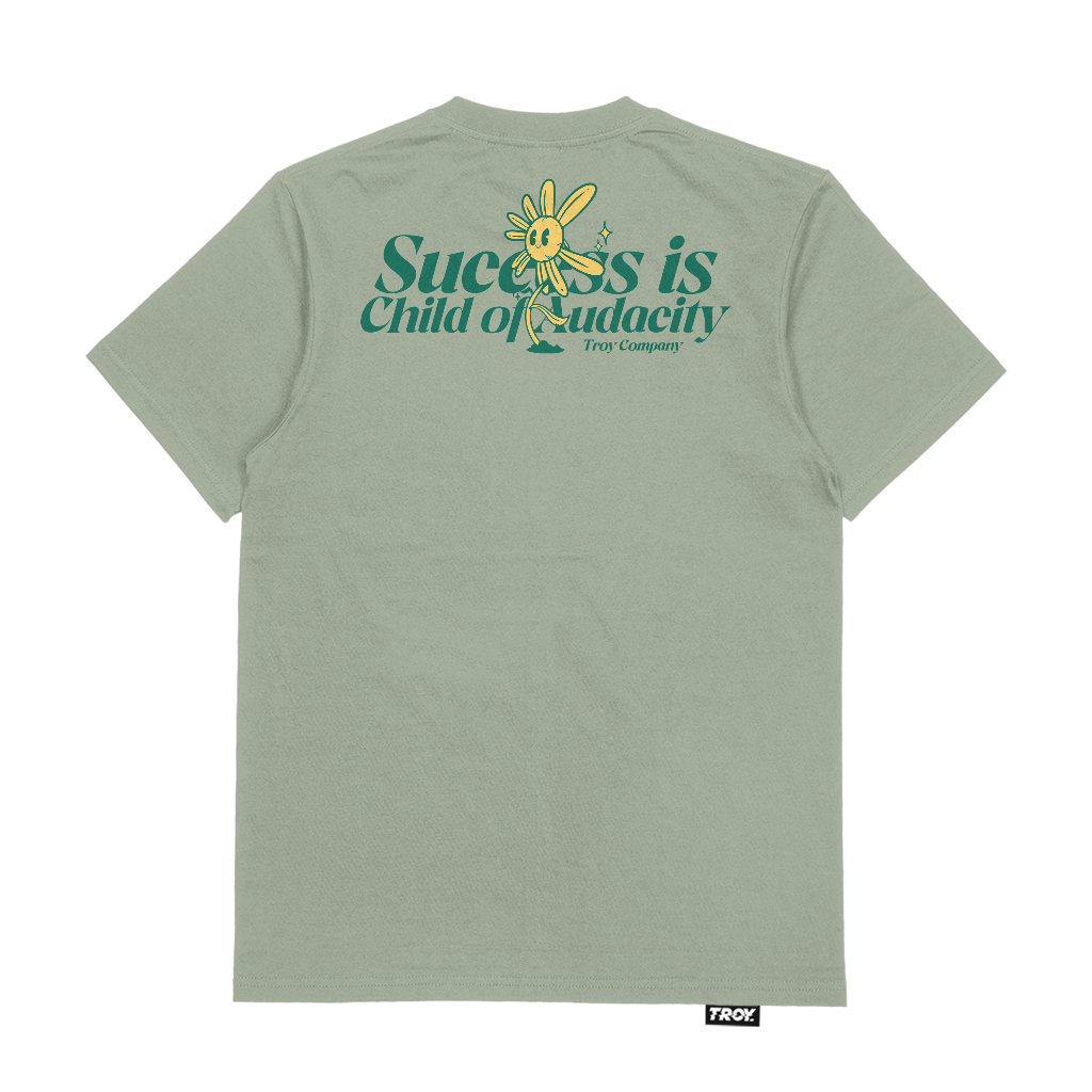 Troy Company T-shirt Sage Green Audyc - Kaos Lengan Pendek Kaos Hijau Sage MTD 3410
