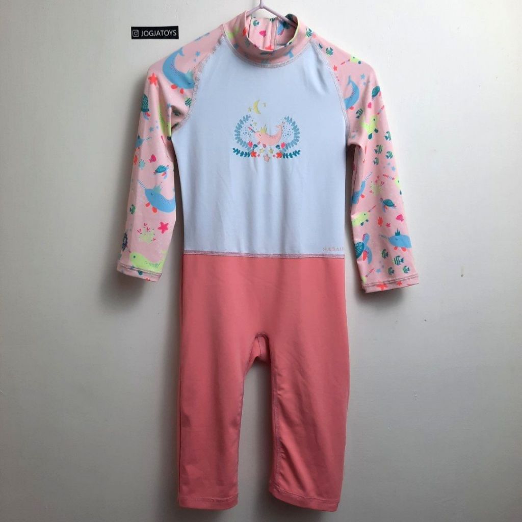 Decathlon NABAIJI Baju Renang Panjang Swimsuit Anak Perempuan Cewek 4-5 Tahun - NEW