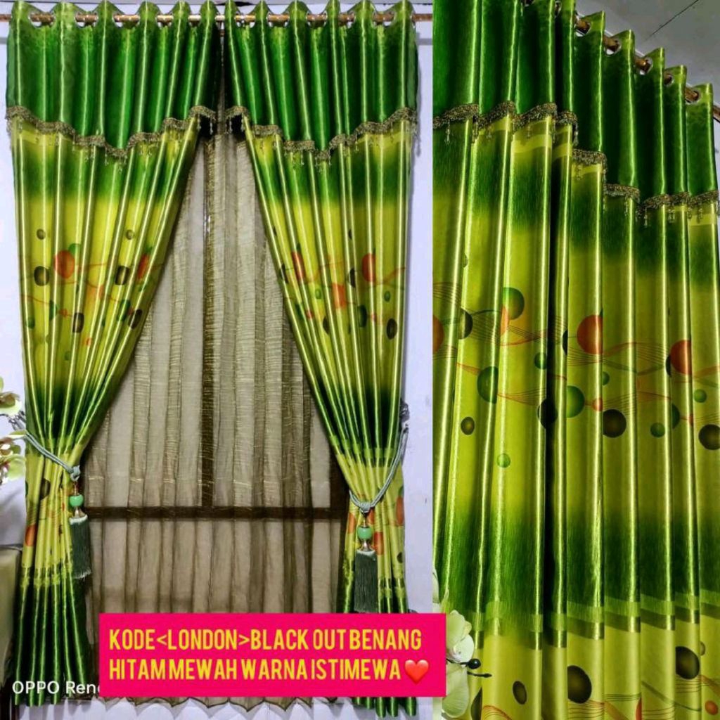 GORDEN BLACKOUT MODEL PONI & TANPA PONI ( buat pintu & jndela ) 6 LIPTAN 12 ring