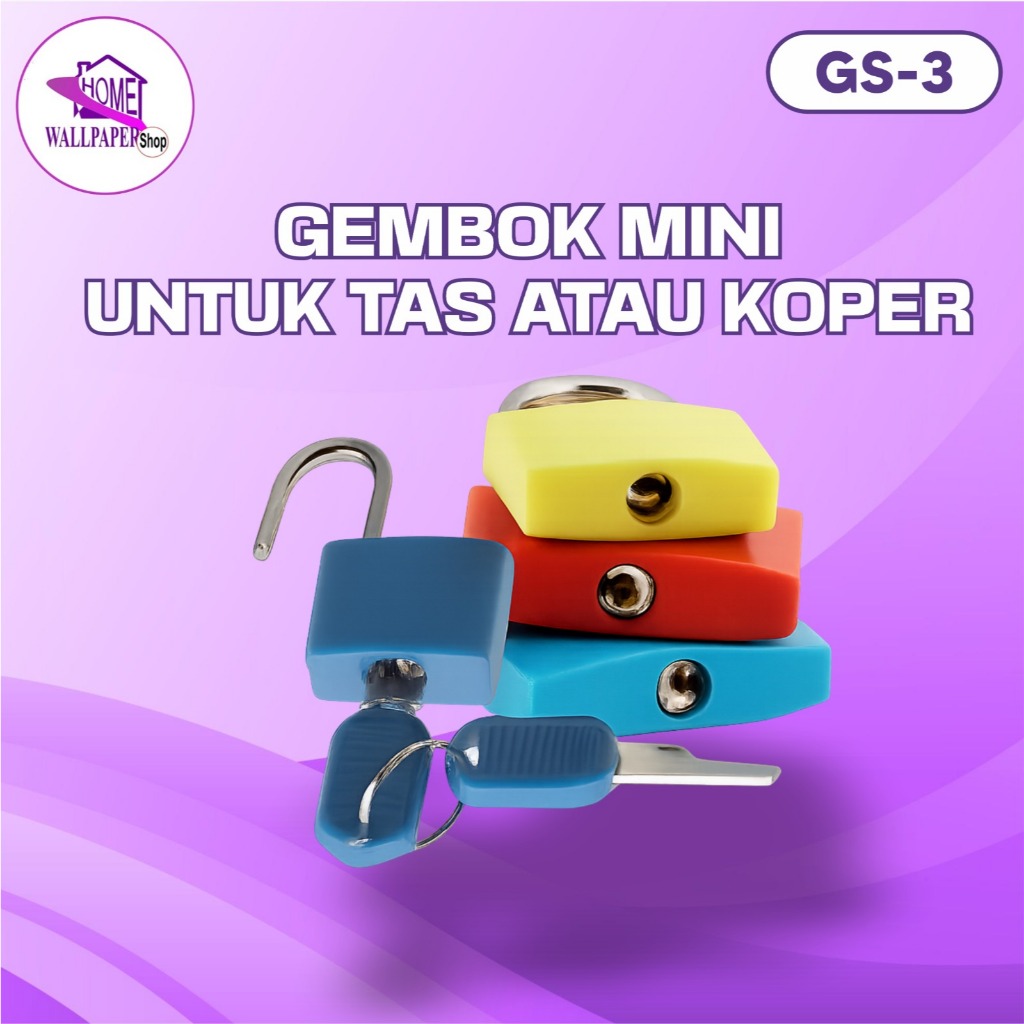 Gembok Kecil Untuk Tas Gembok Kunci Warna Warni