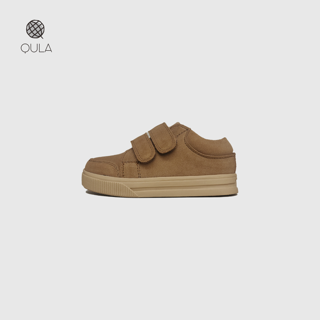 QULA - Sepatu Kulit Suede Sneakers Anak - Boro Mushroom