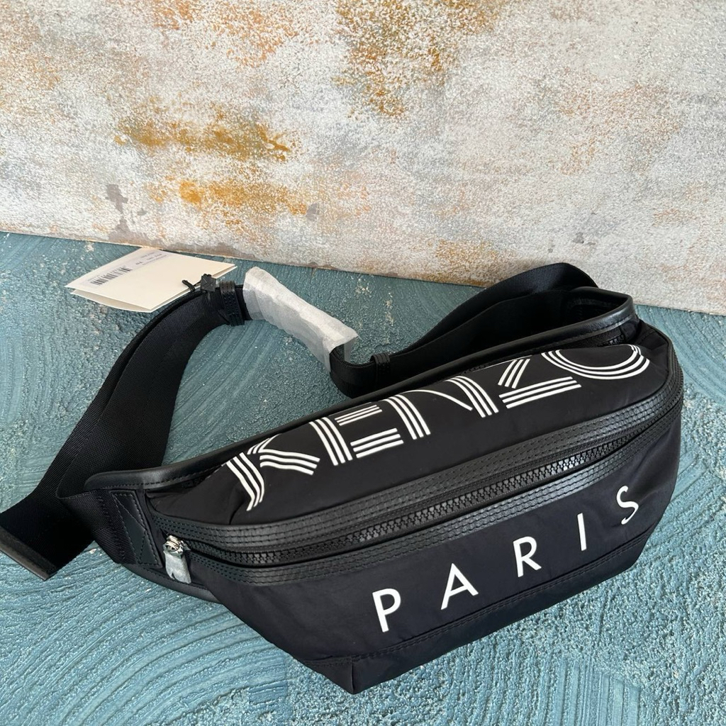 KENZO LETTER BUMBAG BLACK