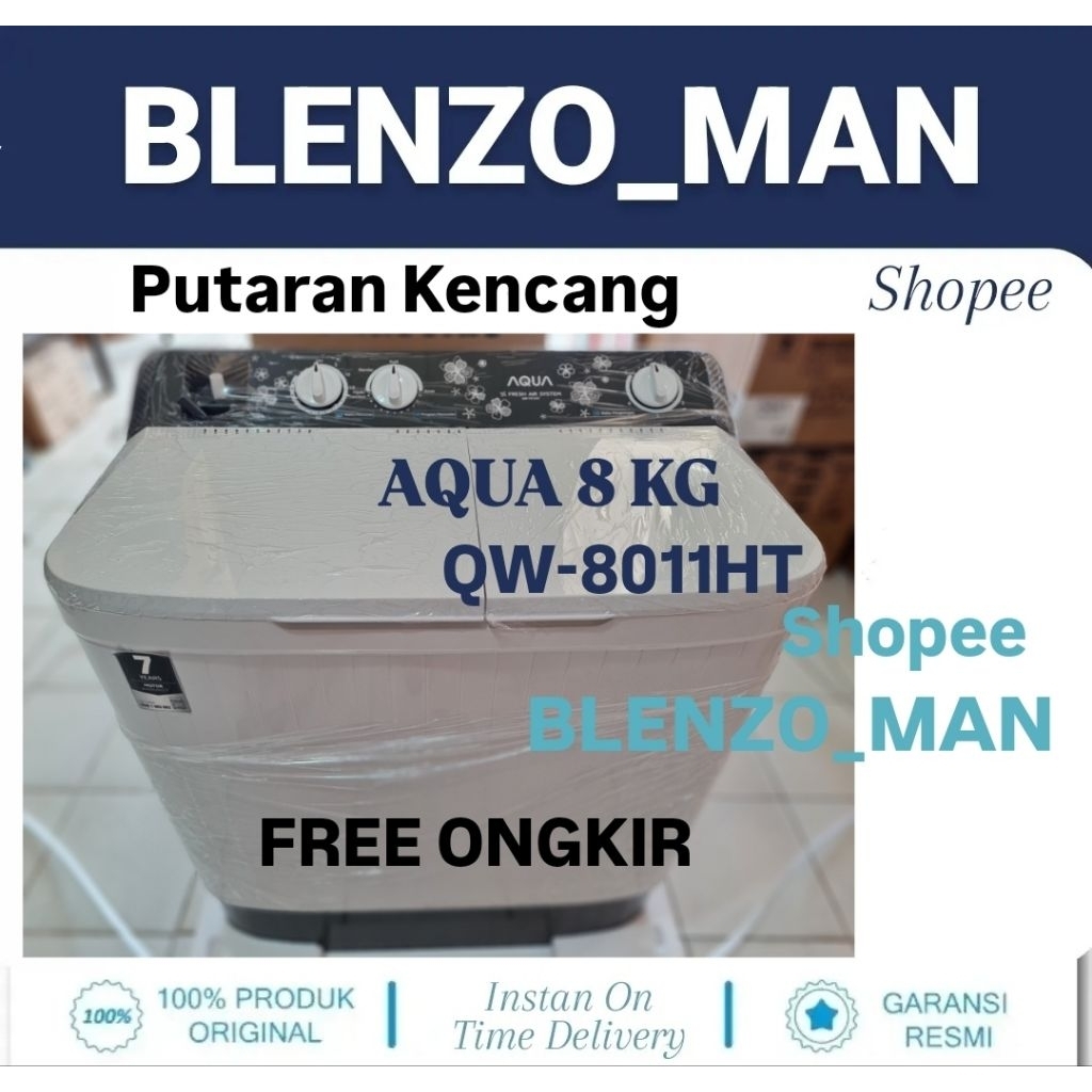 MESIN CUCI AQUA 2 TABUNG 7KG 8KG