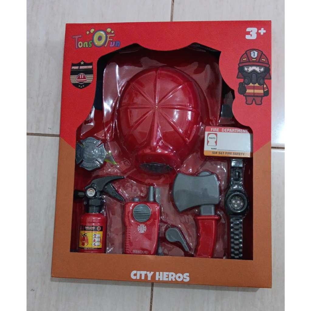 TONS O'FUN ROLEPLAY FIREFIGHTER PLAYSET CITY HEROES