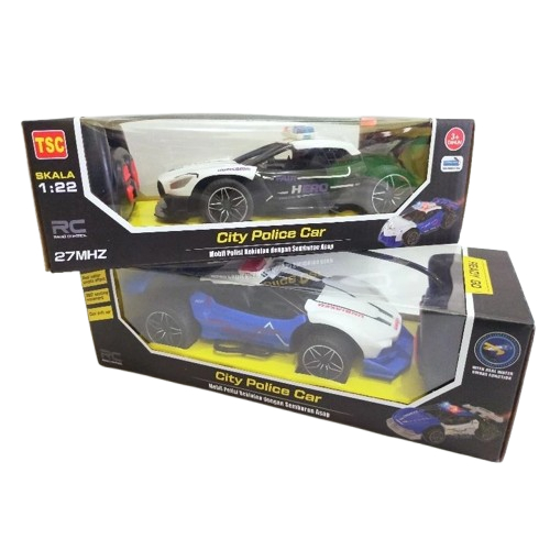 mainan anak mobil rc city police F1 remote control police mobil rc police asap