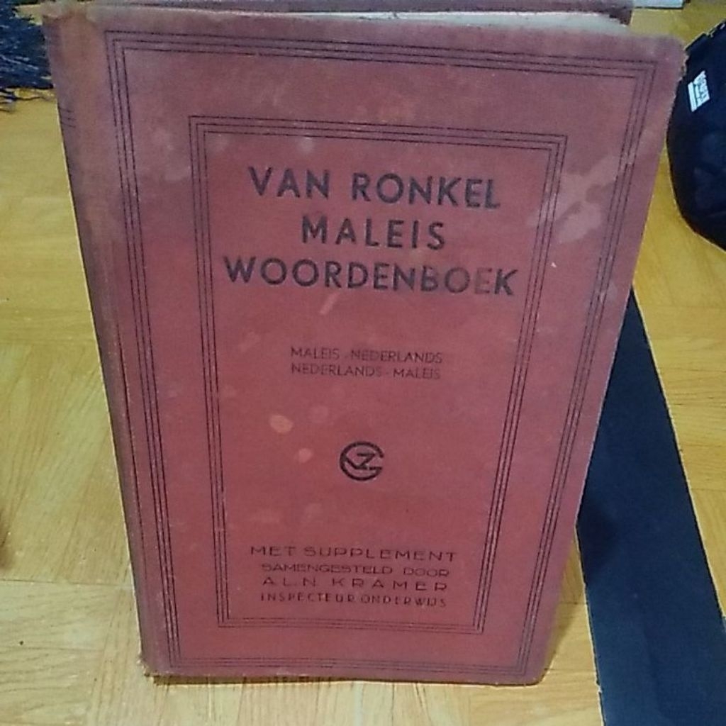 BUKU VAN RONKEL MALEIS WOORDENBOEK ,MALEIS -NEDERLANDS.  NEDERLANDS - MALEIS
