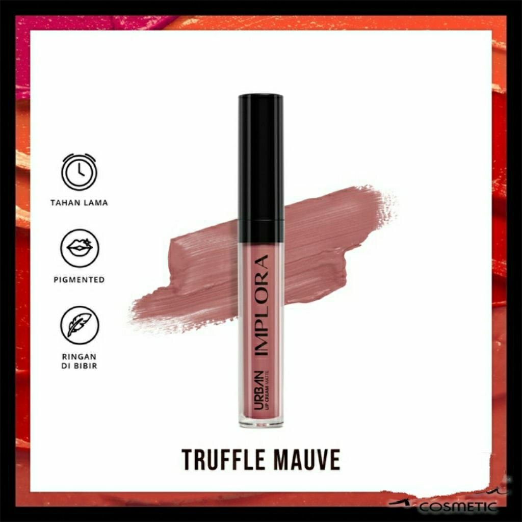 IMPLORA Urban Lip Cream Matte Velvet | lipcream Lipstick Lipstik Lip Matte.