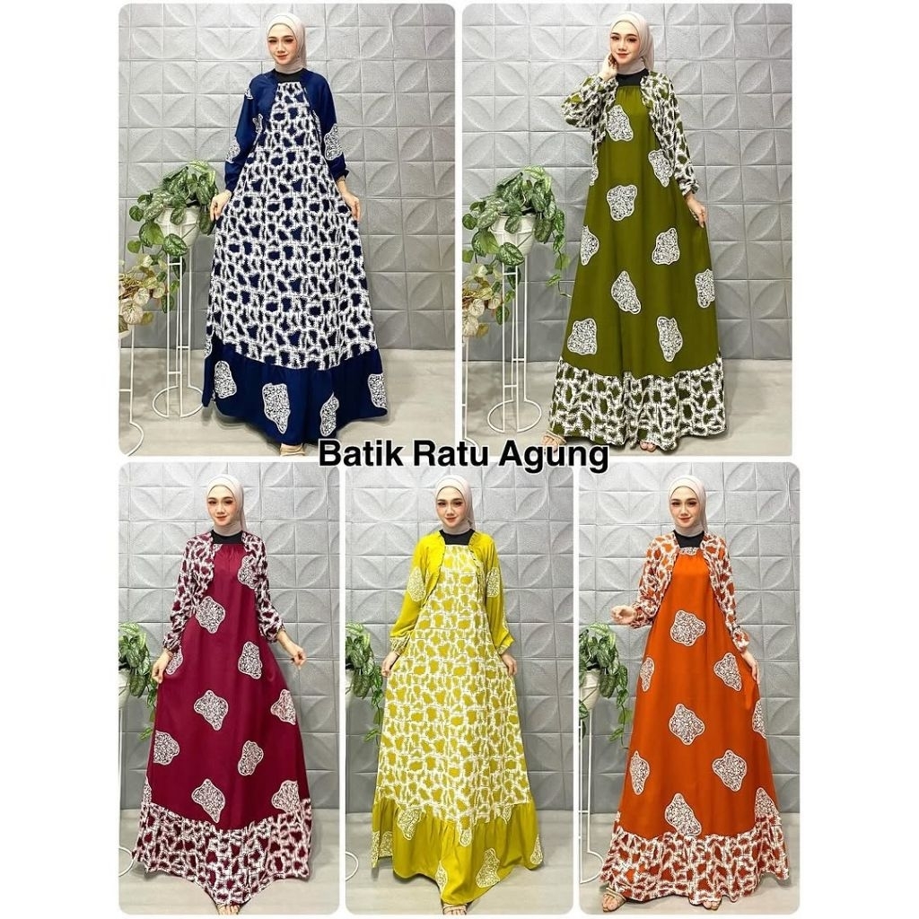 Long Dress Kayla 001 / Long Dress Batik Premium / Gamis Batik / Gamis Elegan / Gamis Batik Premium /