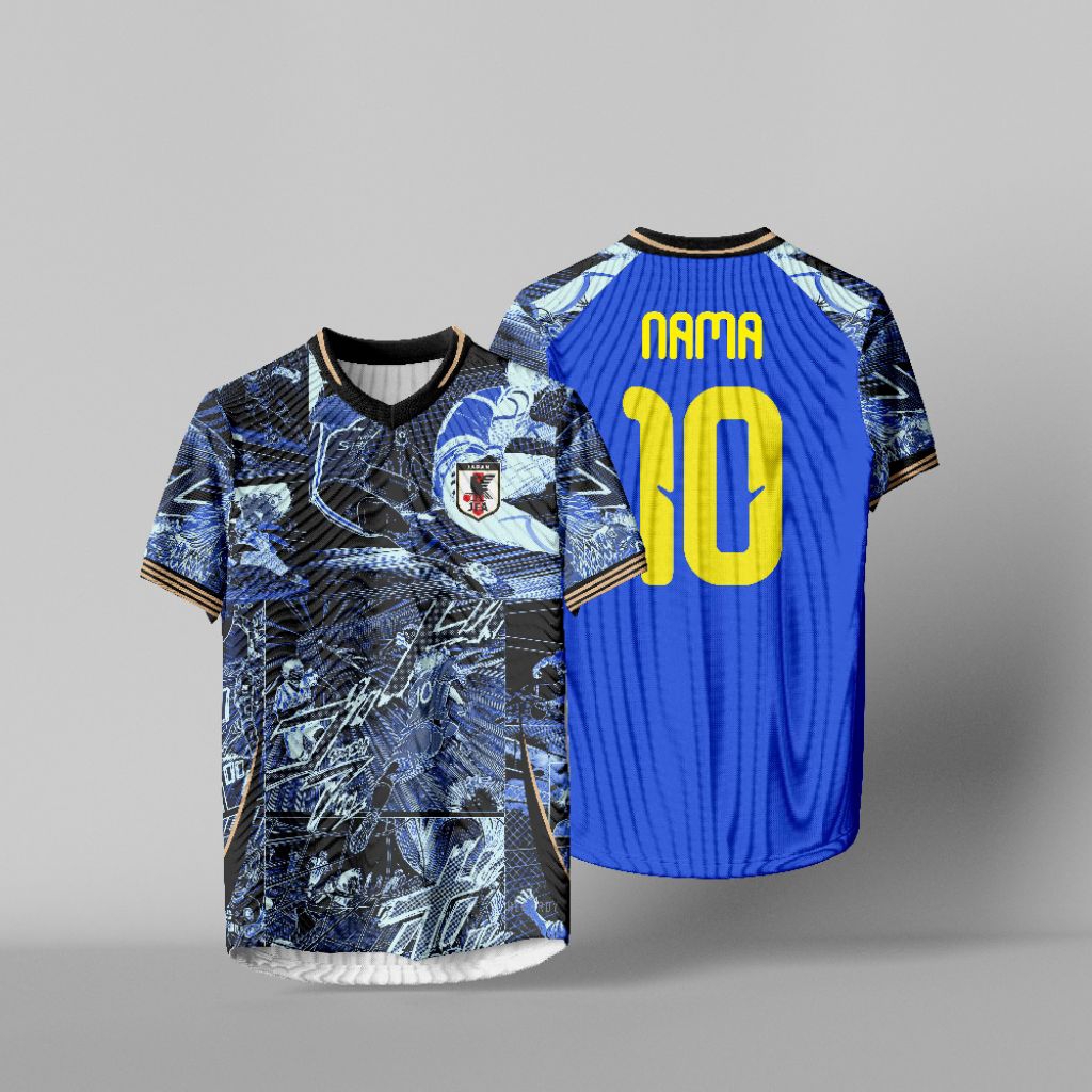 Jersey Bola Timnas Jepang Blue Samurai Anime Edition
