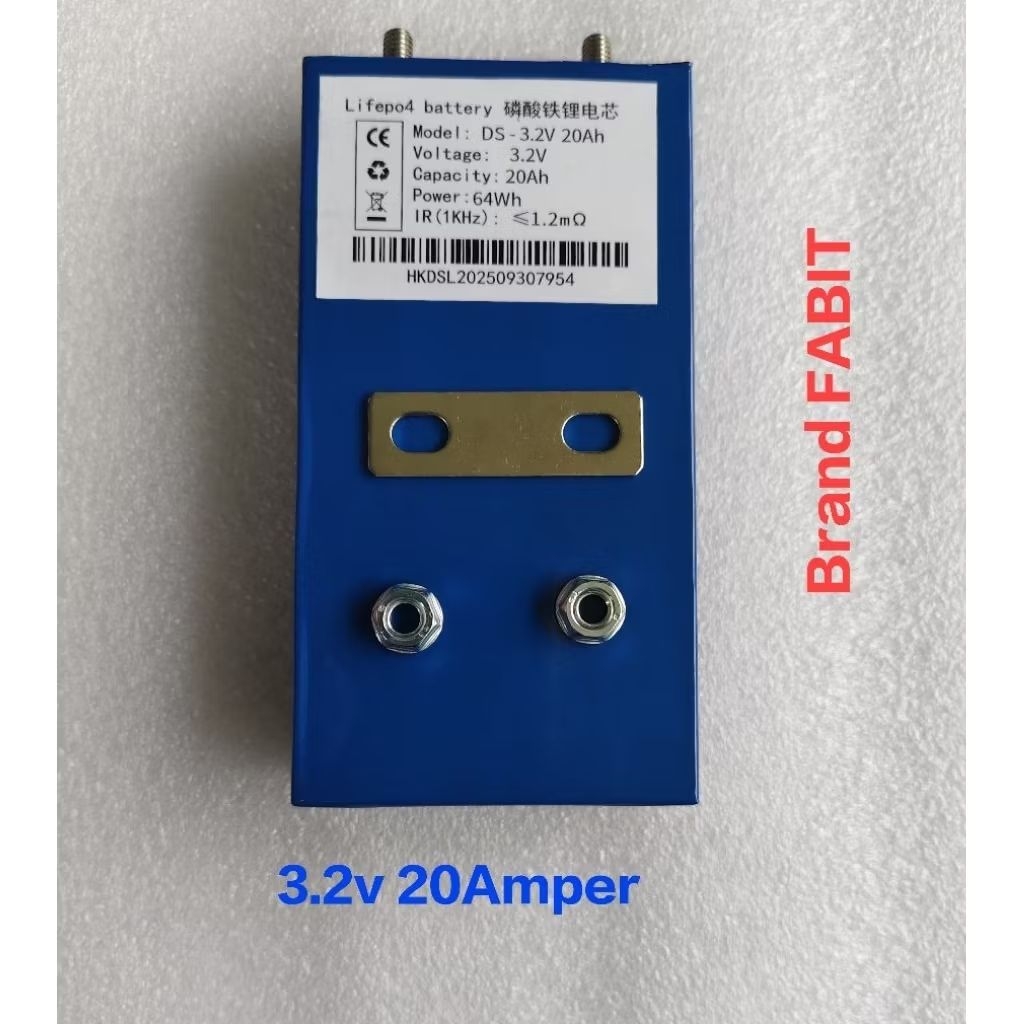 Baterai Lifepo4 20Ah Prismatic ( Baru)