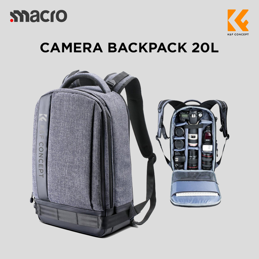 KNF Concept 20L Tas Travel Camera Backpack Photography Laptop