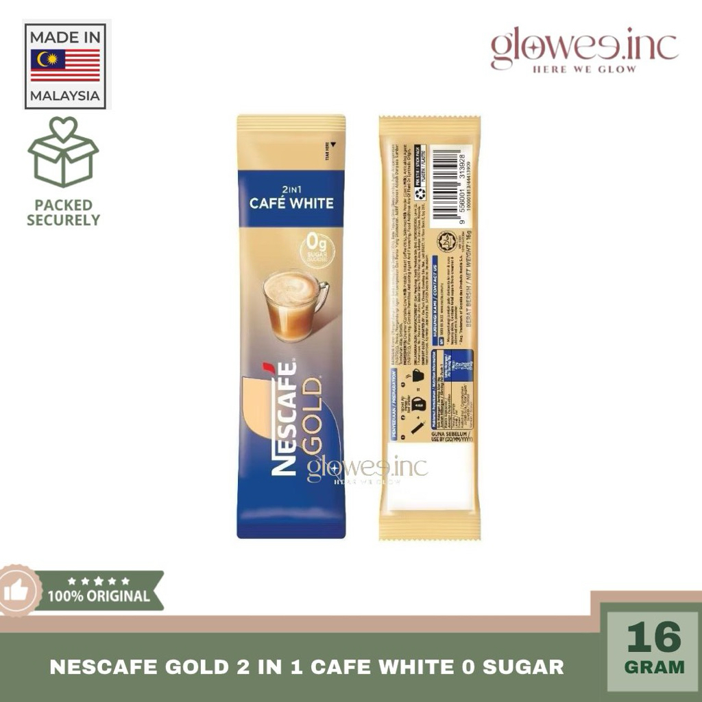 READY STOCK - Nescafe Gold Zero Sugar Nescafe 2in1 Tanpa Gula Kopi 1 Sachet 2 in 1 Malaysia