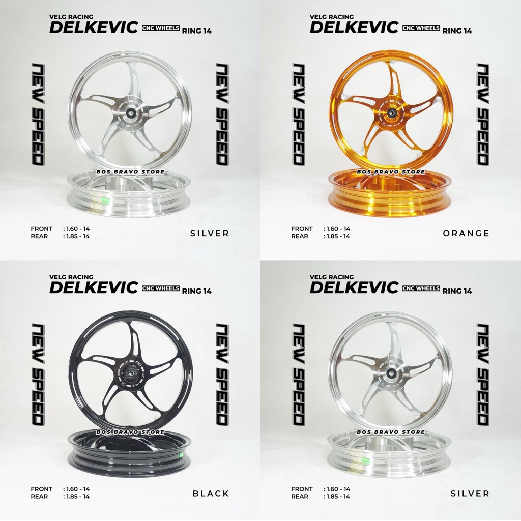 Velg Delkevic New Speed Beat Scoopy Vario 110 125 150 160 CBS Mio Sporty Soul Smile J Genio Stylo DN