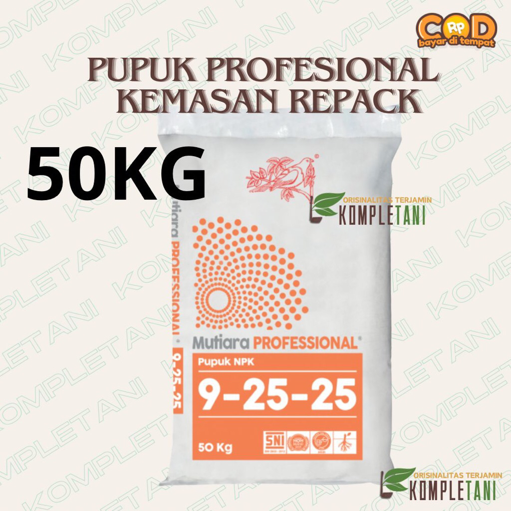 NPK Profesional 9-25-25 Pupuk Mutiara-mutiara 50Kg Kemasan Pabrik Original Barang Langka