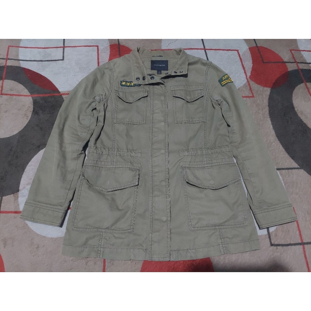 Jaket Parka M65 Banana Republic Original Ukuran M Fit L - Army Green | Jaket Pria Preloved