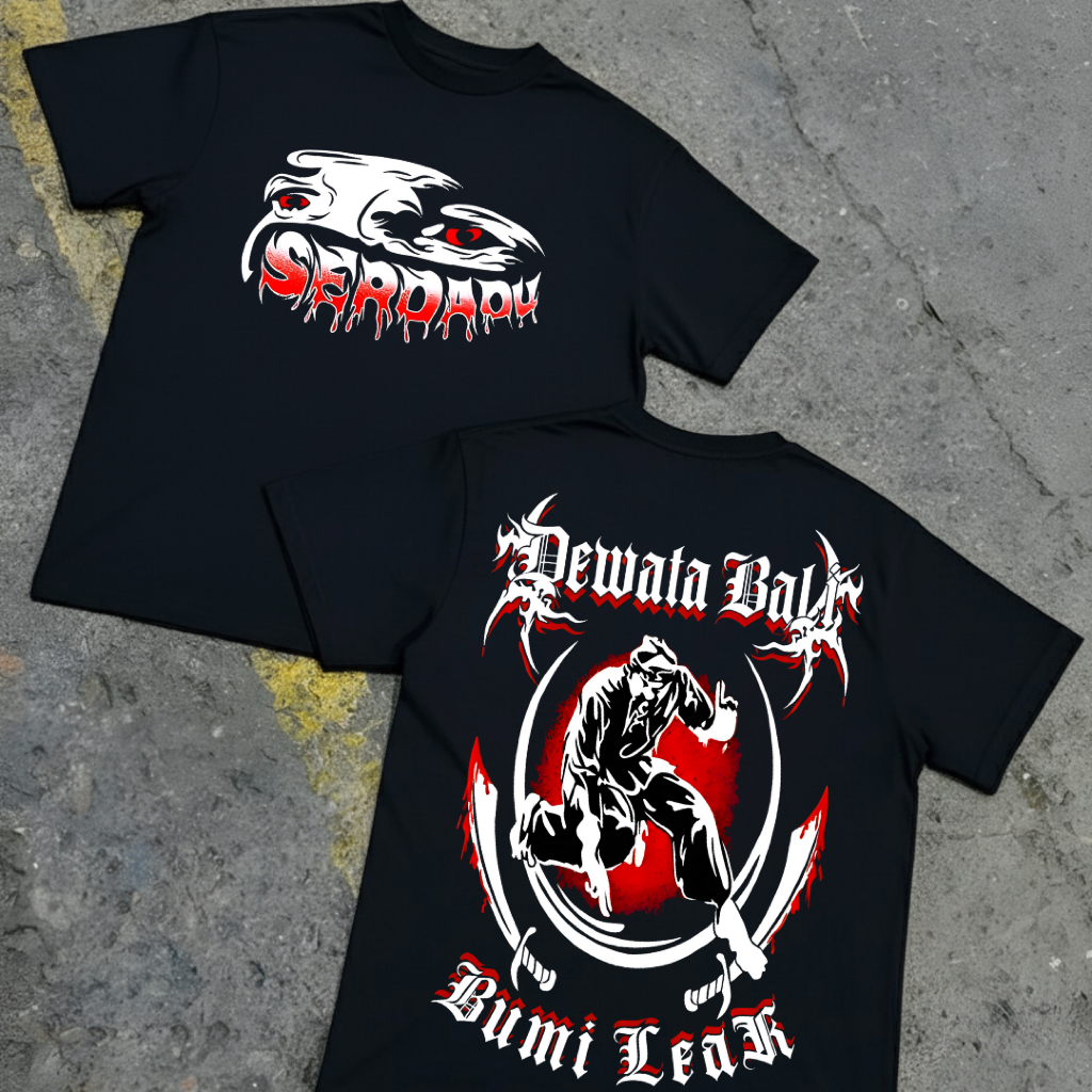Kaos Serdadu Dewata Bali Bumi Leak PSHT Katun 24s Distro Pria Wanita Keren Ful Punggung Bisa COD