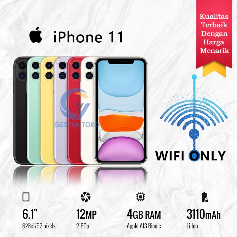 iphone 11 64GB 128GB SECOND ORIGINAL FULLSET WIFI ONLY GARANSI INTERNASIONAL