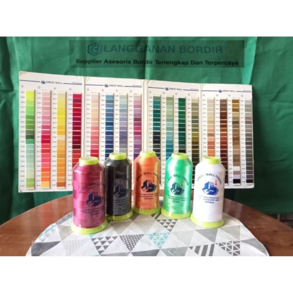 BENANG BORDIR POLYESTER GREAT WALL