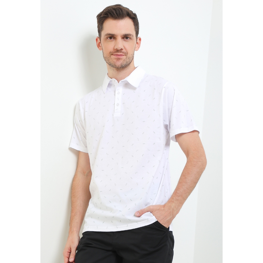 No Fear - Fonts Regular Fit Polo Shirt - White