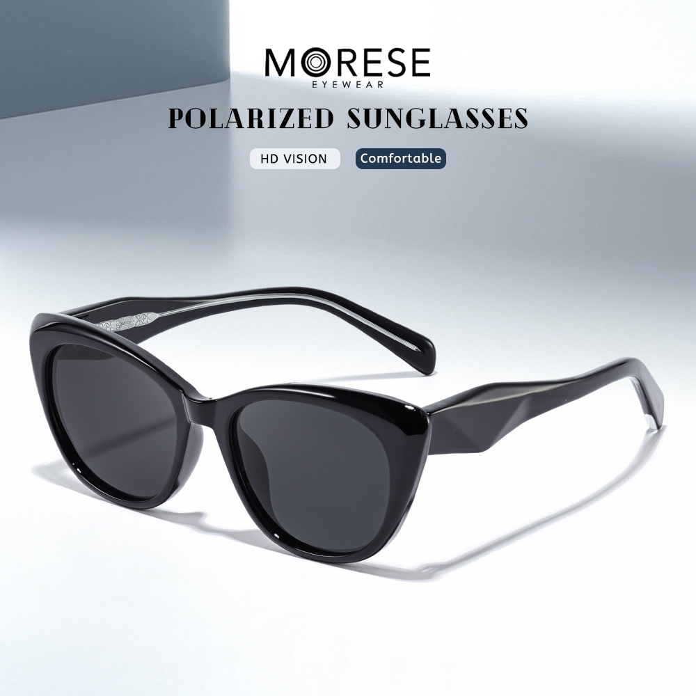 Morese Kacamata Sunglasses Polarized Style Cat Eye Bahan TR90 Kekinian Elegant Fashion Wanita 87001