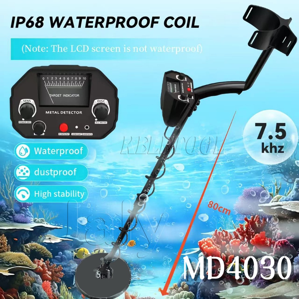 MD4030 Alat Pendeteksi Logam Bawah Metal Detector Pencari Emas Detektor Logam Penggali Harta Karun G