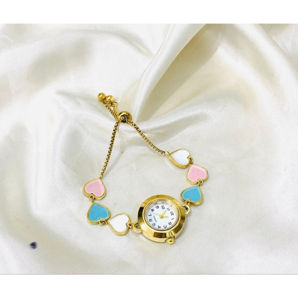 Gelang jam tangan serut wanita