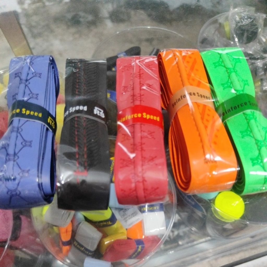 Grip raket bulutangkis Reinforce Speed/grip karet bulutangkis