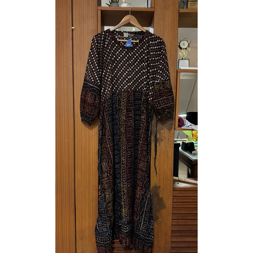 Gamis rempel Batik cap Pekalongan model Suju