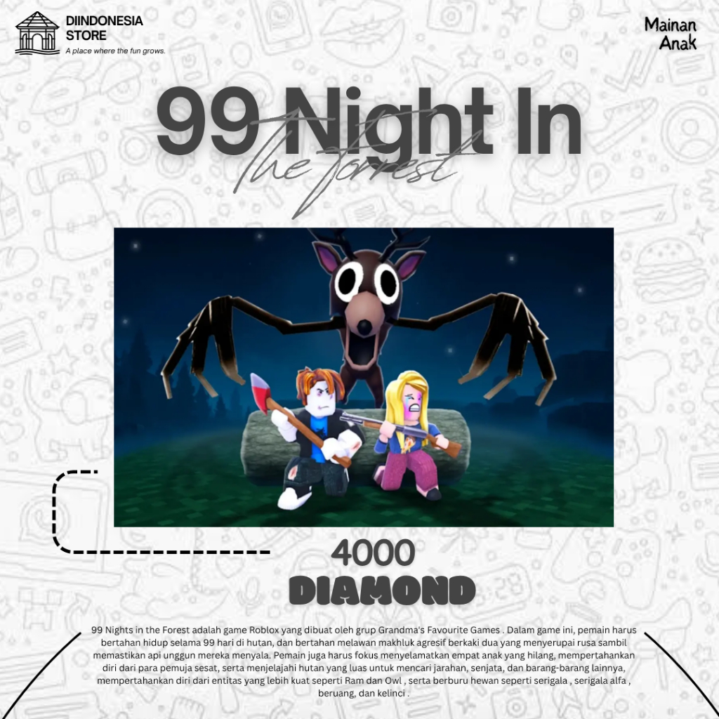 [Fast Delivery]  Akun 4000 Diamond 99 Night In The Forest | Fast Respon and Delivery