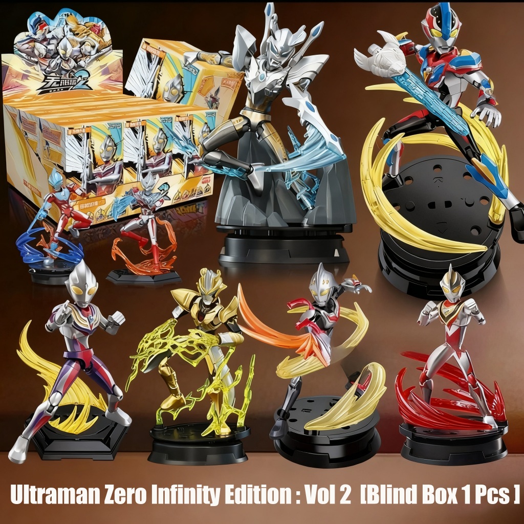 Keeppley Figure Ultraman Zero Unlimited Edition Vol 1/Vol 2 Tiga Ginga Dyna Gaia Max Cosmos Mebius Z