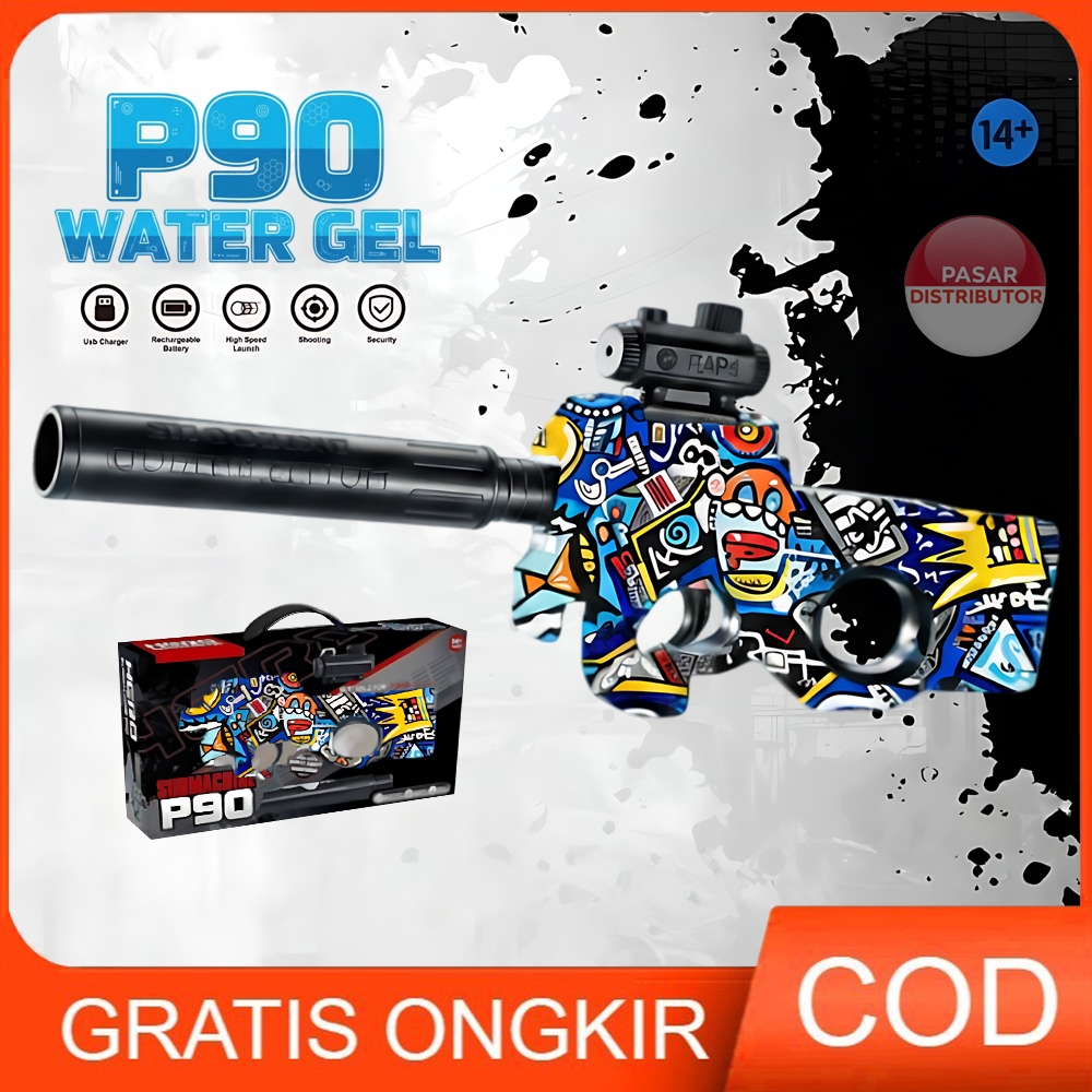 Pasar Distributor HERO SUB MACHINE P90 TSG-032 Mainan Tembakan P90 Water Gel Blaster Air