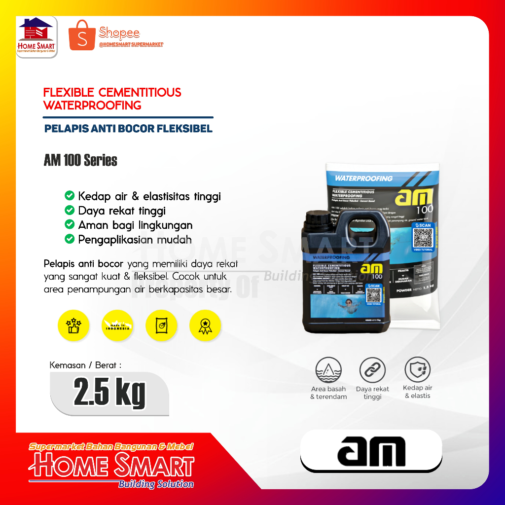 AM 100 Pelapis Anti Bocor Ekstra Fleksibe