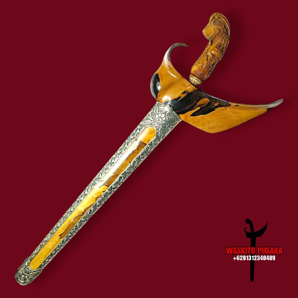 Keris Sengkelat Kyai Tetunggul  Pamor Blarak Sinered Madura Sepuh Seera Mataram Senopati Sangat Lang