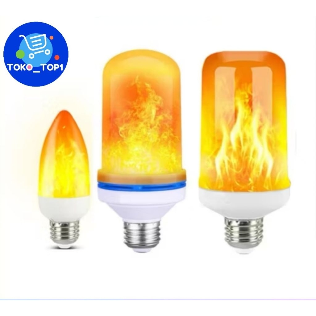 lampu api led Lilin 3w /lampu api e27   efek api