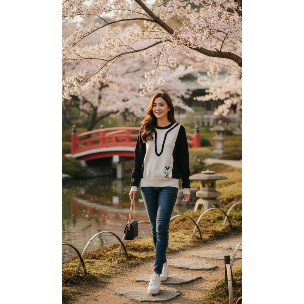 Louis vuitton logo heart - Patch sweater