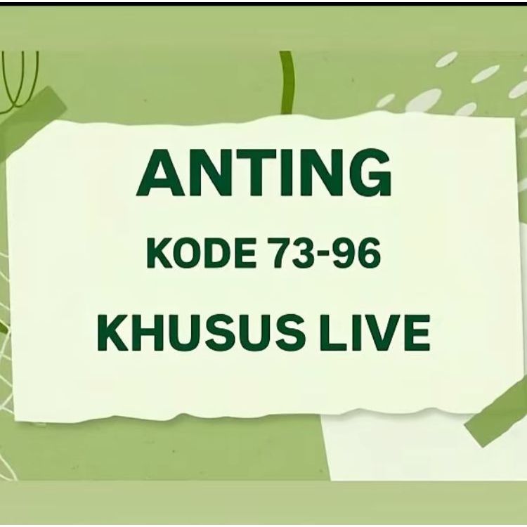 ETALASE ANTING KHUSUS LIVE
