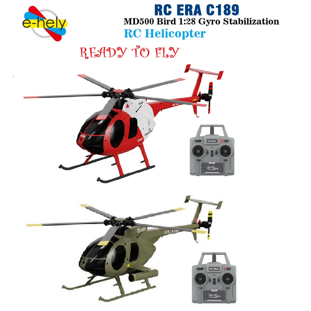 RC ERA C189 MD500 Bird 1:28 Gyro Stabilization RC Helicopter -RTF
