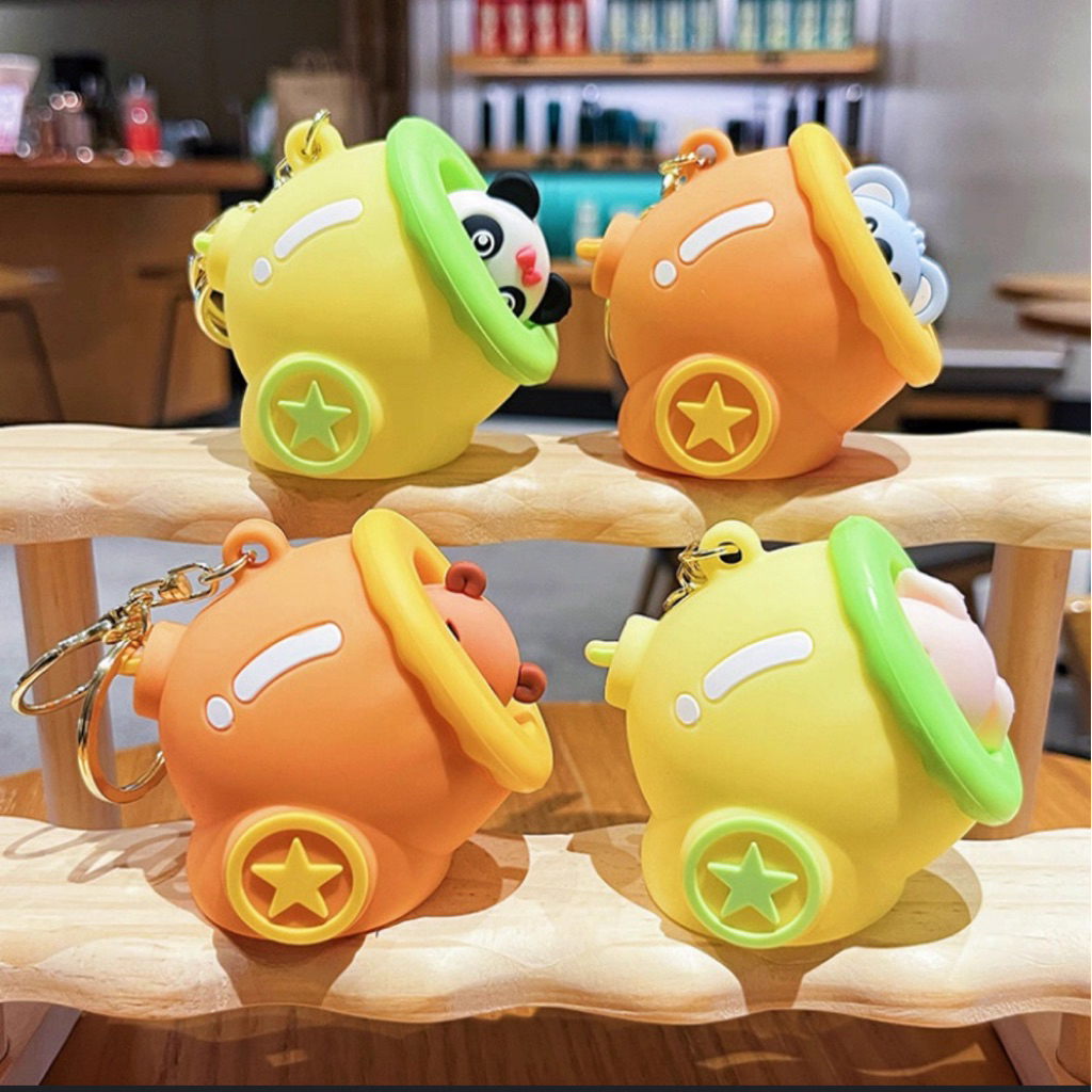 KEYCHAIN CAPYBARA + 100 ROBUXX roblox  Gantungan Kunci/keychain Pop Out Capybara,Panda & koala Silik