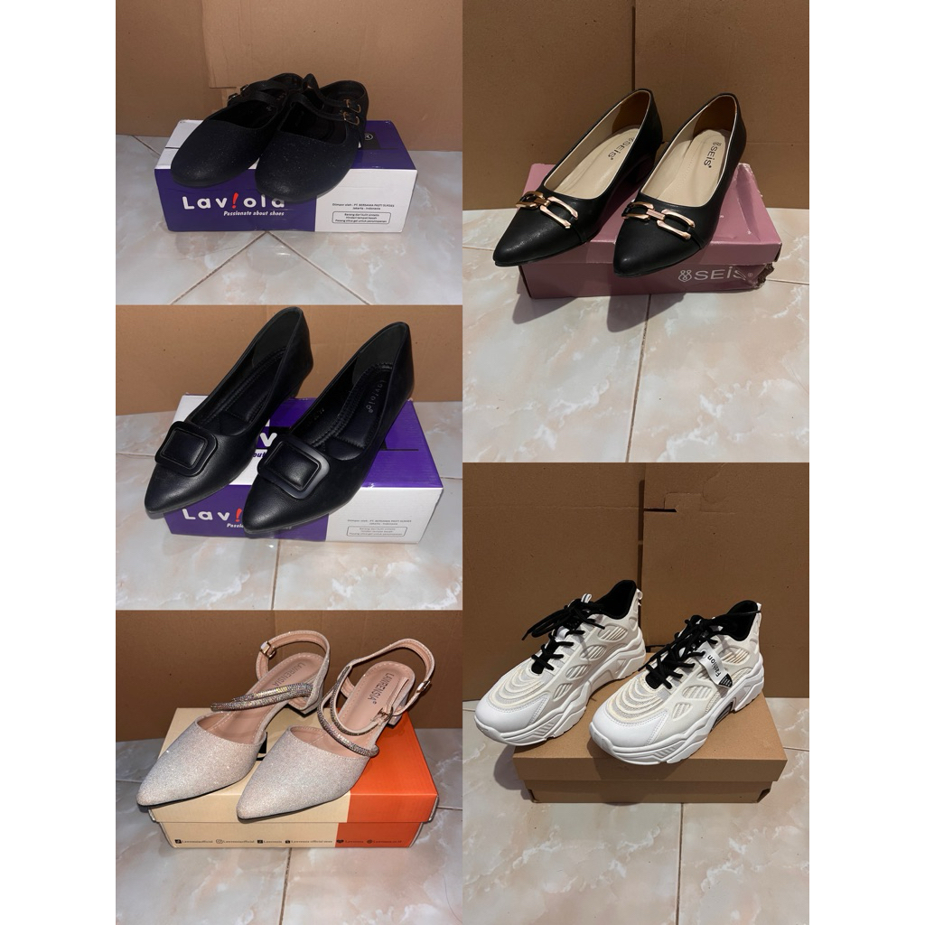 Sepatu Flatshoes Pantofel Pesta Sneakers Laviola Seis Lawrensia