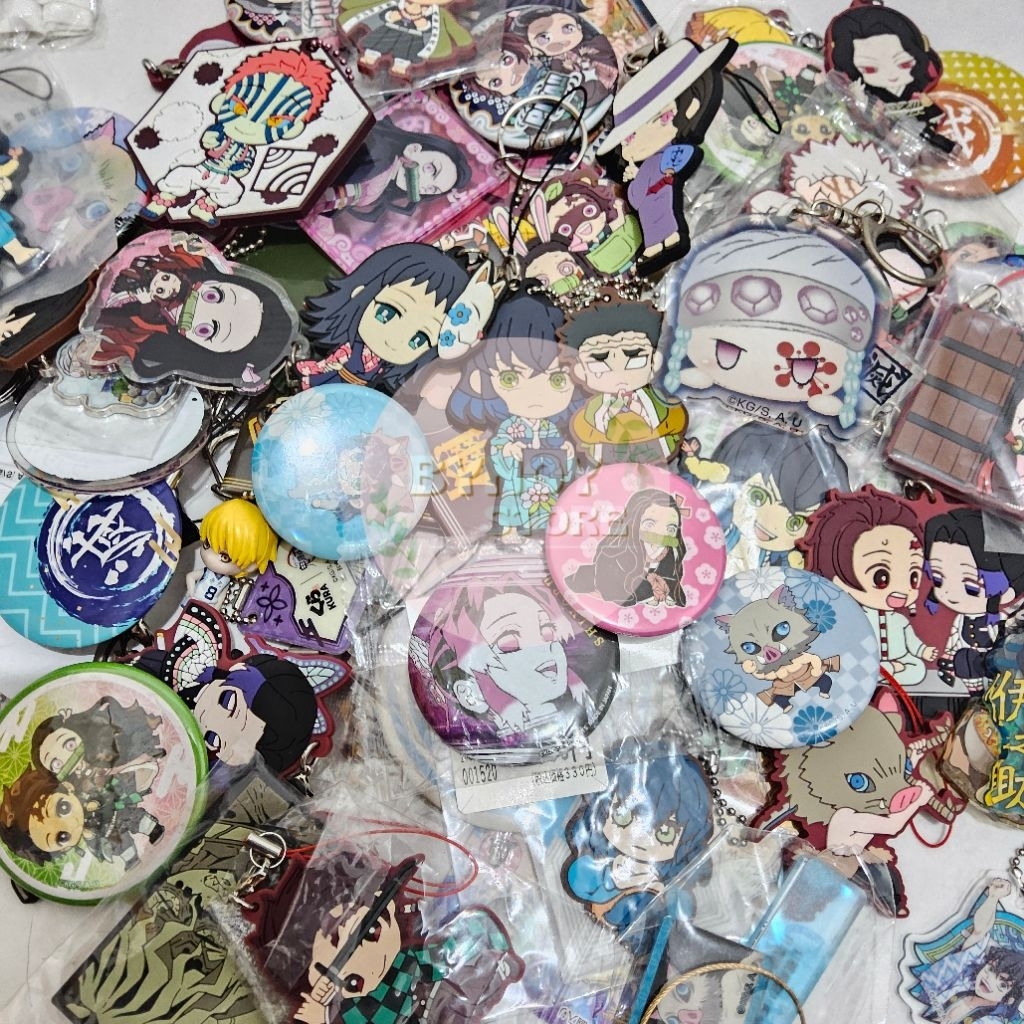 [Official] Pt.1 Merch Kimetsu no Yaiba Official Japan Keychain rubber pin