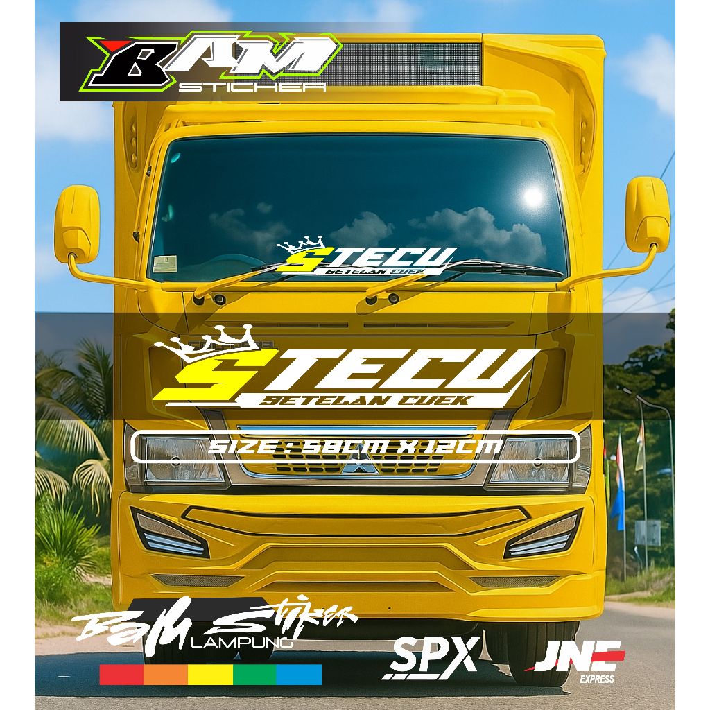 stiker truk kaca stecu cuting stiker kaca depan truk hino ragasa l300 stiker viral