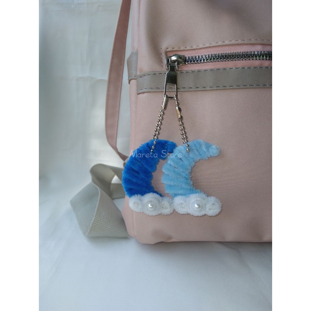 Gantungan Kunci Bulan Sabit | Gantungan Kunci kawat bulu