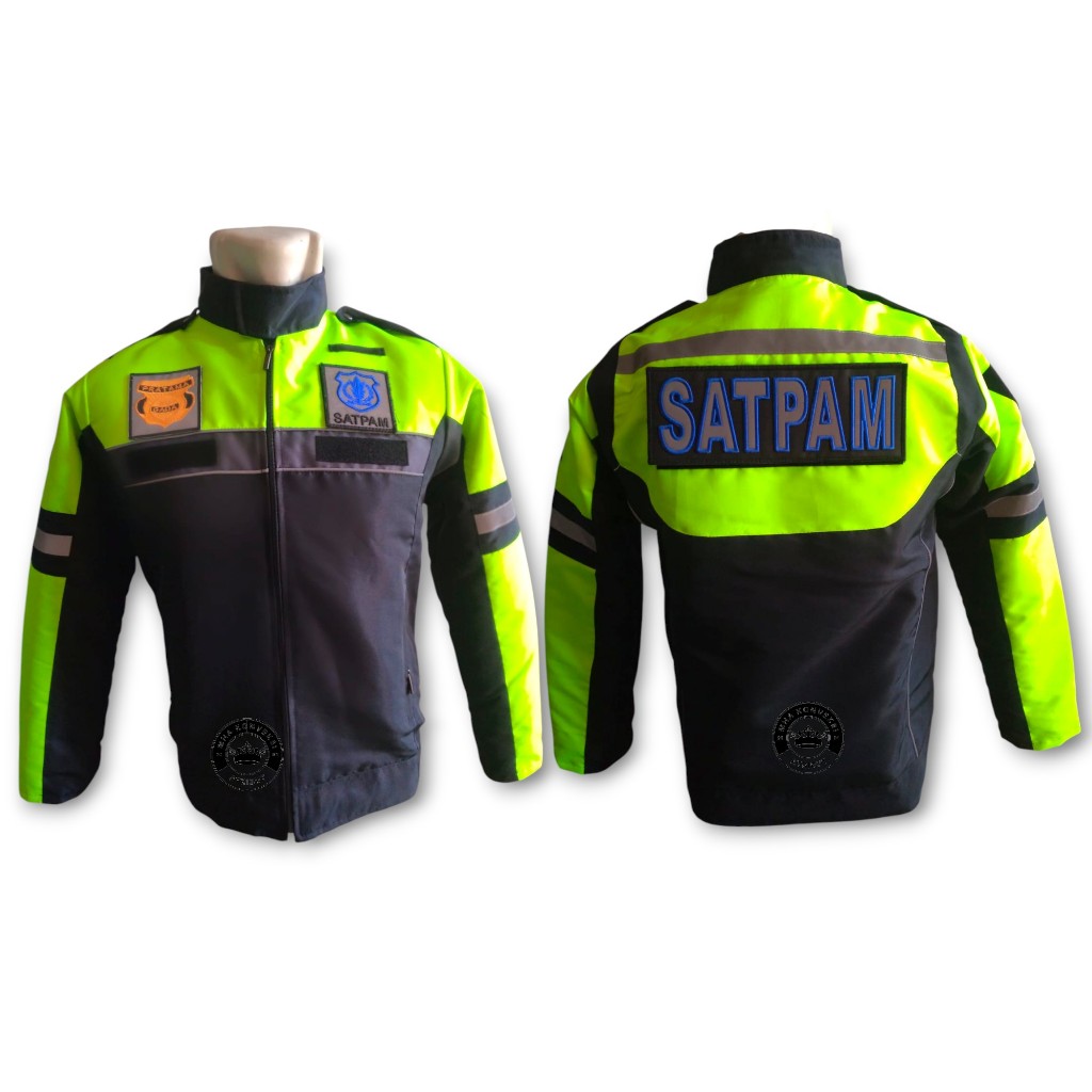 Jaket Security Satpam Terbaru Bahan Taslan Anti Air Bisa COD