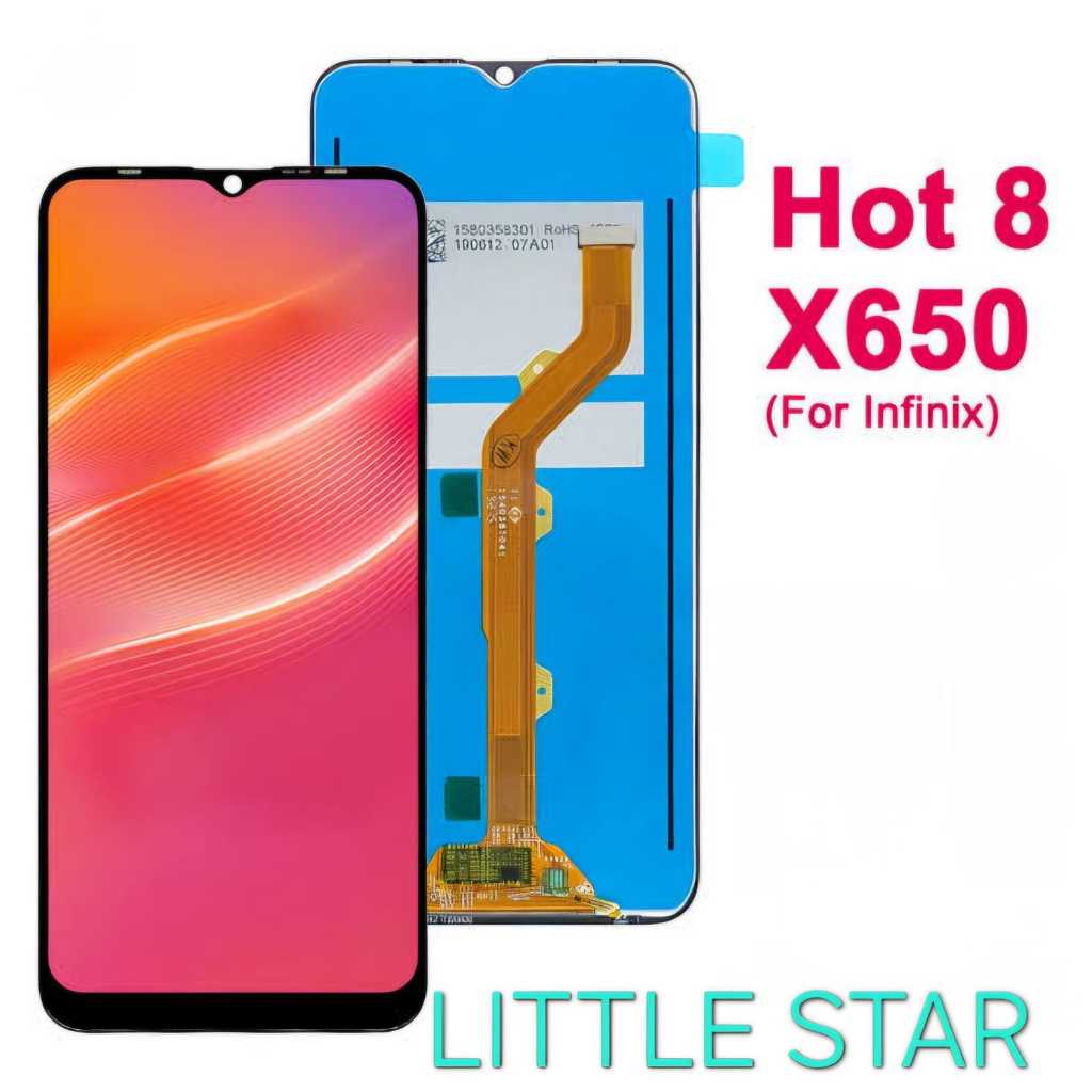 LCD INFINIX HOT 8 / INFINIX X650 FULLSET TOUCHSCREEN BLACK ORI