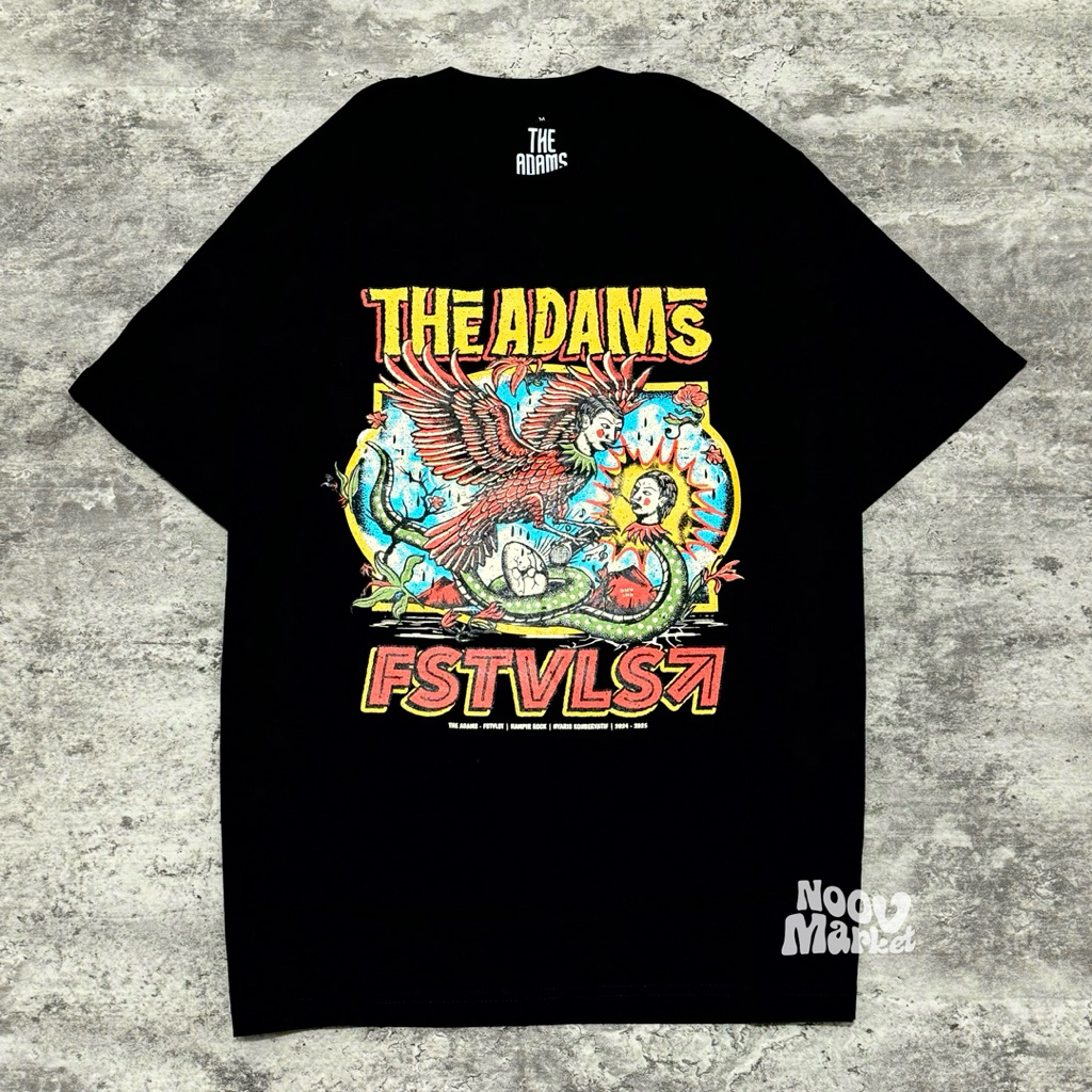 noov music merch THE ADAMS X FSTVLST - VOL.2 Tshirt - Black | Official Merchandise | Noov Market Kao