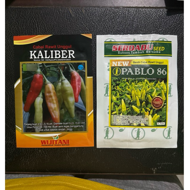 Paket Hemat Cabe Rawit KALIBER plus NEW PABLO 86. 2pcs
